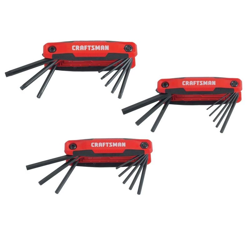 Buy ๐ Discount โ๏ธ Craftsman Metric and SAE Fold-Up Hex Key Set 24 pc โค๏ธ โญ