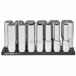 Hot Sale 🎉 Cheap ✨ Craftsman V-Series 1/2 in. drive SAE 6 Point Deep Socket Set 13 pc 🛒 🎁