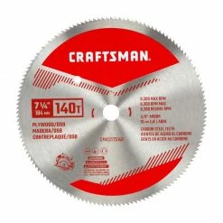 Discount 😀 Flash Sale ⌛ Craftsman 7-1/4 in. D X 5/8 in. Plywood Carbon Steel Circular Saw Blade 140 teeth 1 pk 🌟 ⌛