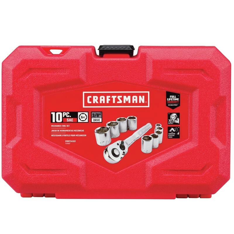 Cheapest 🎉 Hot Sale 🎉 Craftsman 3/8 in. drive SAE 6 Point Socket Set 10 pc 😍 ✔️ - Image 5