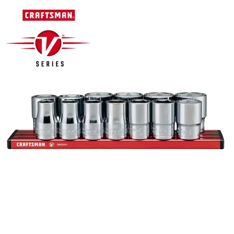 Deals ๐ Discount โ๏ธ Craftsman V-Series 1/2 in. drive Metric 6 Point Socket Set 13 pc ๐ ๐ - Image 2