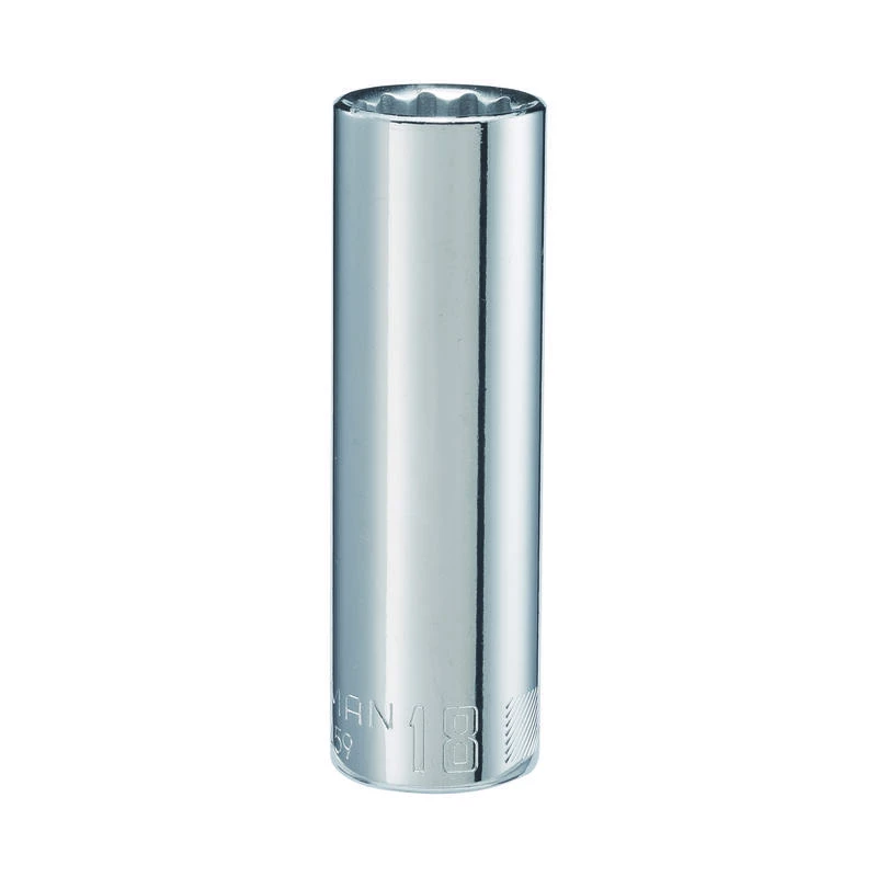 Brand new ๐ฅฐ Cheapest ๐ Craftsman 18 mm X 1/2 in. drive Metric 12 Point Deep Deep Socket 1 pc ๐ฏ ๐