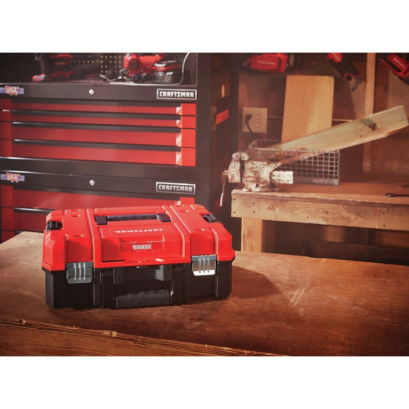 Brand new 🥰 Wholesale 🤩 Craftsman VERSASTACK 17 in. Suitcase Tool Box Black/Red 👍 🌟 - Image 3
