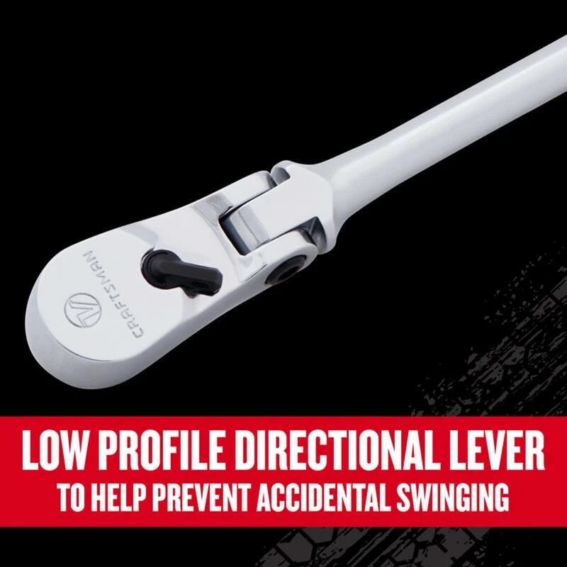 Hot Sale โจ Best deal ๐ฅ Craftsman V-Series 1/4 in. drive Comfort Grip Long Flex Head Ratchet 80 teeth ๐ฅ ๐ - Image 5