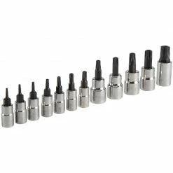 Cheap 🔥 Hot Sale ❤️ Craftsman 1/4 and 3/8 in. drive 6 Point Torx Bit Socket Set 12 pc 🔥 🧨