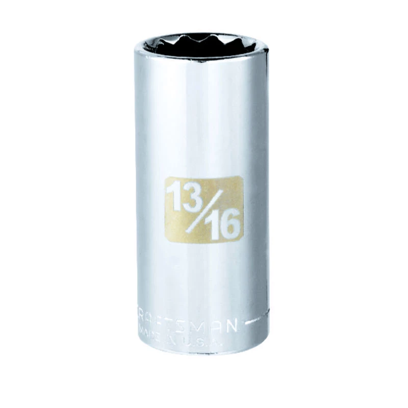 Deals ๐ฏ Outlet ๐ Craftsman 13/16 in. X 3/8 in. drive SAE 12 Point Deep Socket 1 pc ๐ ๐งจ