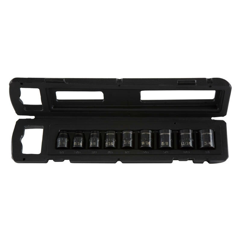Top 10 ๐ Budget ๐ Craftsman 3/8 and 1/2 in. drive SAE Socket Set 9 pc โค๏ธ ๐ - Image 2