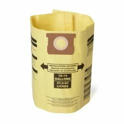 New 🔔 Best deal 🤩 Craftsman 2 in. L X 9.5 in. W Wet/Dry Vac Filter Bag 10-14 gal 2 pc 🔥 ✔️