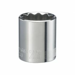 Buy 👍 Outlet 👍 Craftsman 27 mm X 1/2 in. drive Metric 12 Point Standard Shallow Socket 1 pc 👍 ❤️