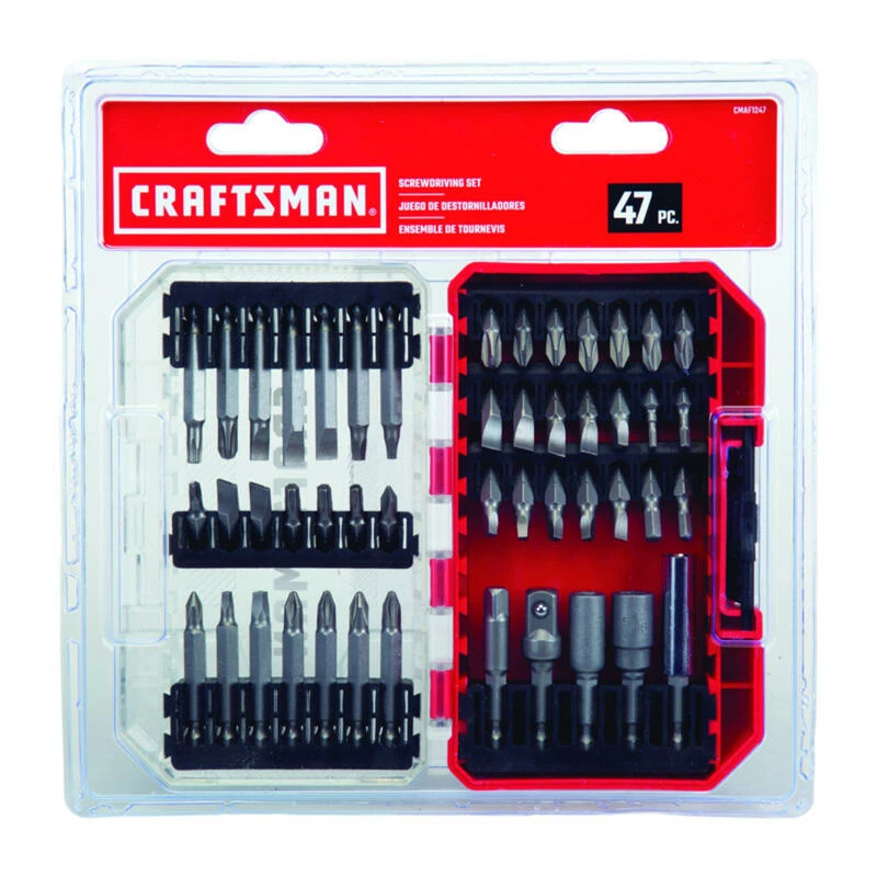 Brand new โค๏ธ New โจ Craftsman Driver Bit Set Steel 47 pc โ ๐ฅ