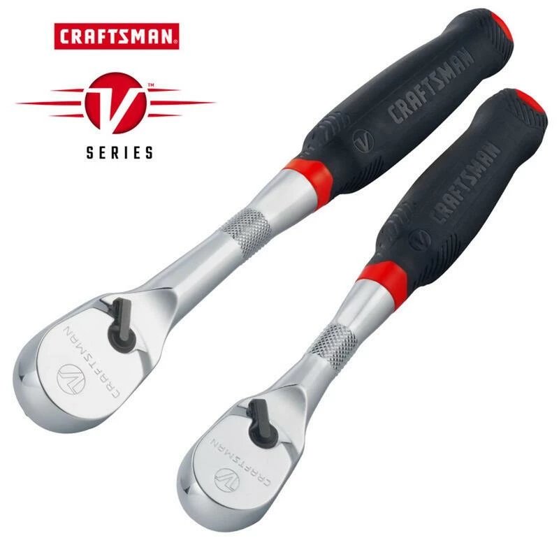 Promo โจ Best Pirce ๐ฏ Craftsman V-Series 3/8 and 1/2 in. drive Comfort Grip Ratchet Set 96 teeth ๐ ๐ - Image 2