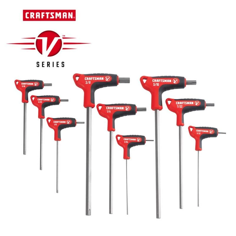 Flash Sale ๐ Wholesale โจ Craftsman V-Series X-Tract Technology SAE T-Handle Hex Key Set 9 pc โจ ๐ - Image 2
