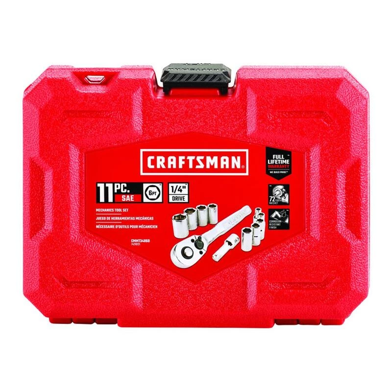 Best deal ๐ Wholesale ๐ Craftsman 1/4 in. drive SAE 6 Point Socket and Ratchet Set 11 pc ๐ฅ ๐ - Image 4