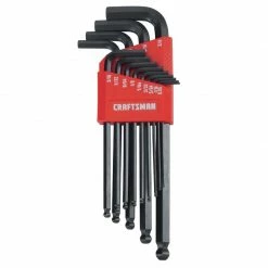 Brand new 👍 Coupon ❤️ Craftsman Assorted SAE Long Arm Ball End Hex Key Set 13 pc ✔️ 😀