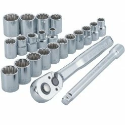 Budget ✨ Buy 🛒 Craftsman 3/8 in. drive Metric and SAE 6 Point Universal Socket Set 22 pc 🎁 🔔
