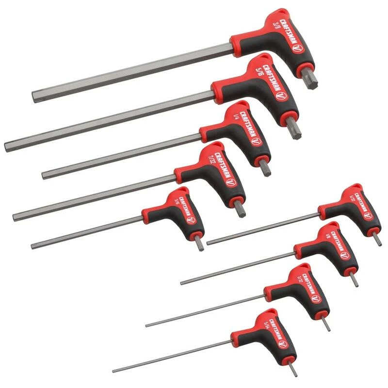 Flash Sale ๐ Wholesale โจ Craftsman V-Series X-Tract Technology SAE T-Handle Hex Key Set 9 pc โจ ๐