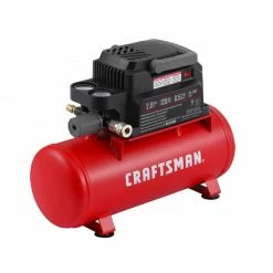 Buy 👍 Brand new 🎁 Craftsman 2 gal Horizontal Portable Air Compressor Tank 125 psi 0.3 HP 🤩 ✔️