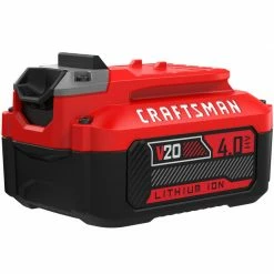 Buy 🥰 Best Sale 🤩 Craftsman 20V MAX 20 V 4 Ah Lithium-Ion High Capacity Battery Pack 1 pc 🧨 👍