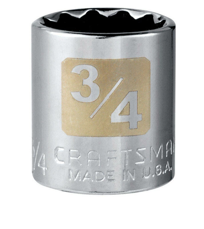 Best Pirce ๐งจ Best reviews of ๐ Craftsman 3/4 in. X 3/8 in. drive SAE 12 Point Standard Socket 1 pc ๐งจ โ๏ธ