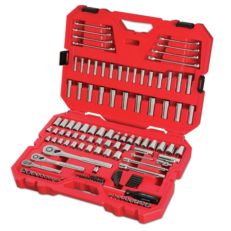 Discount 🥰 Best reviews of 😀 Craftsman 1/4, 3/8 and 1/2 in. drive Metric and SAE 6 and 12 Point Mechanic's Tool Set 135 pc 👏 ✔️ - Image 2