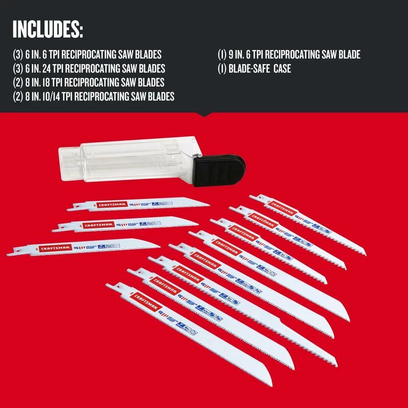 Top 10 ๐ฅ New โ๏ธ Craftsman Bi-Metal Reciprocating Saw Blade Set 11 pc ๐คฉ ๐ฅฐ - Image 3