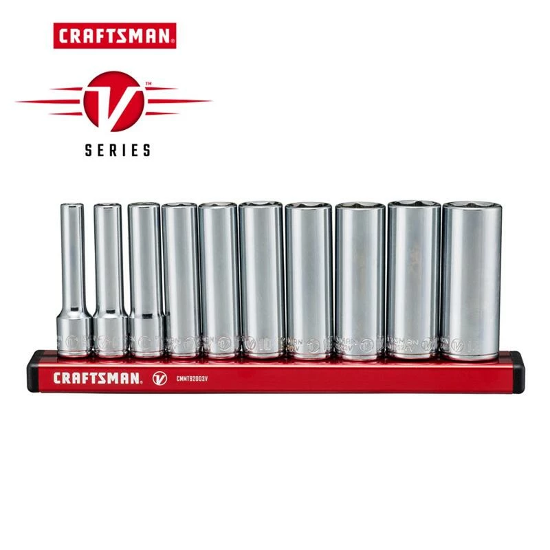 Deals 🔥 Wholesale ✔️ Craftsman V-Series 1/4 in. drive Metric 6 Point Deep Socket Set 10 pc 💯 ✨ - Image 2
