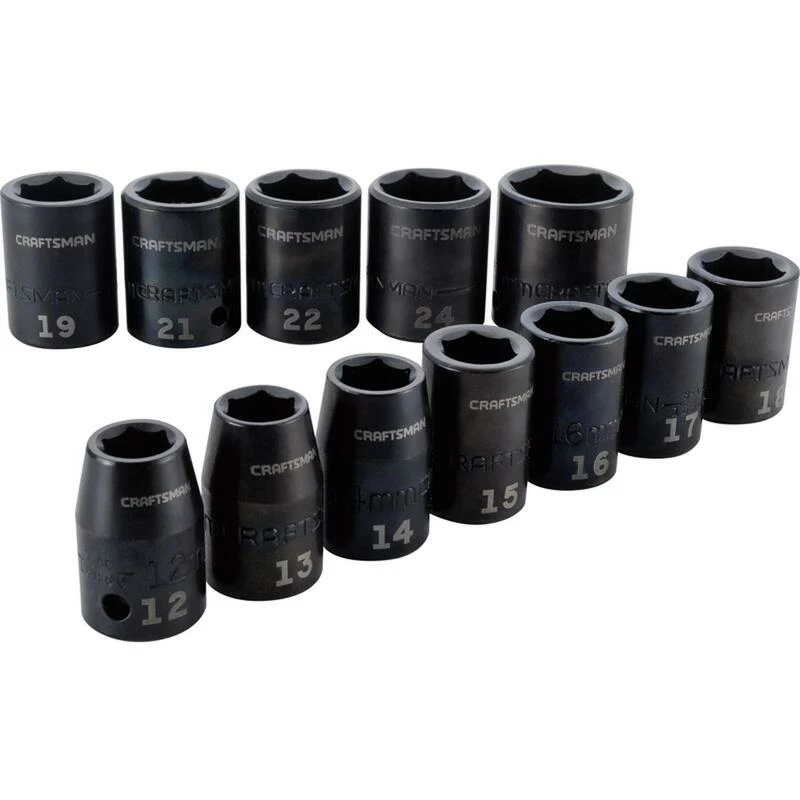 Wholesale ๐ Buy ๐ Craftsman 1/2 in. drive Metric 6 Point Shallow Socket Set 12 pc โญ ๐ฅฐ - Image 3