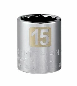 Cheapest ❤️ Discount ⌛ Craftsman 15 mm X 3/8 in. drive Metric 12 Point Standard Socket 1 pc 🤩 🌟