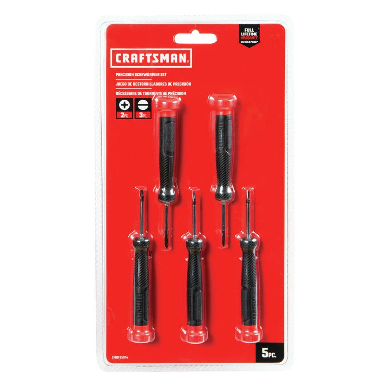 Cheap 🔥 Hot Sale 🌟 Craftsman 1-1/2 in. L Phillips/Slotted Precision Screwdriver Set 5 pc ✨ 😉 - Image 3