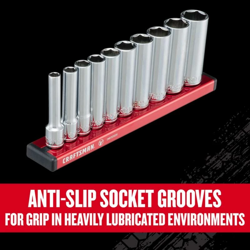 Deals 🔥 Wholesale ✔️ Craftsman V-Series 1/4 in. drive Metric 6 Point Deep Socket Set 10 pc 💯 ✨ - Image 5