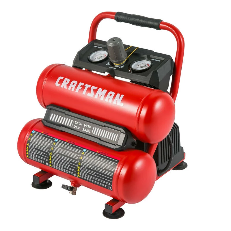 Outlet ๐ Flash Sale ๐ Craftsman 2 gal Twin Stack Portable Air Compressor 125 psi 0.3 HP ๐ ๐ - Image 2