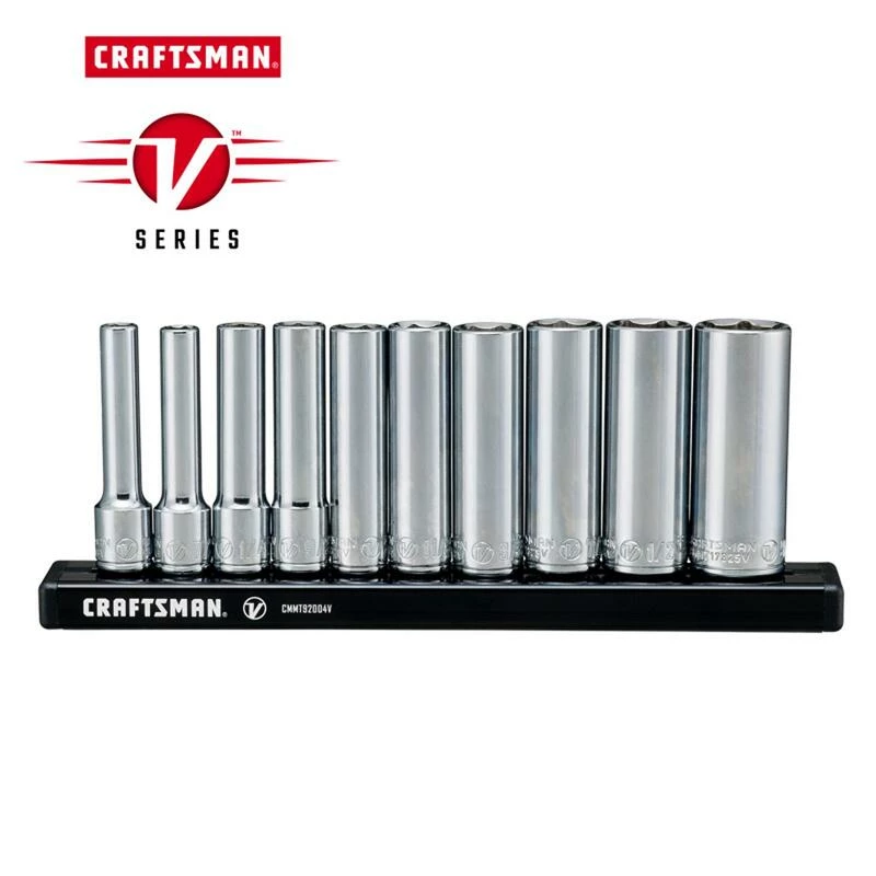 Flash Sale 👍 Brand new 😍 Craftsman V-Series 1/4 in. drive SAE 6 Point Deep Socket Set 10 pc ❤️ 💯 - Image 2