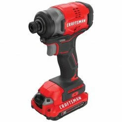 Best reviews of 🌟 Best Sale ✔️ Craftsman V20 20 V 1/4 in. Cordless Brushless Impact Driver Kit (Battery & Charger) 🔔 ✨