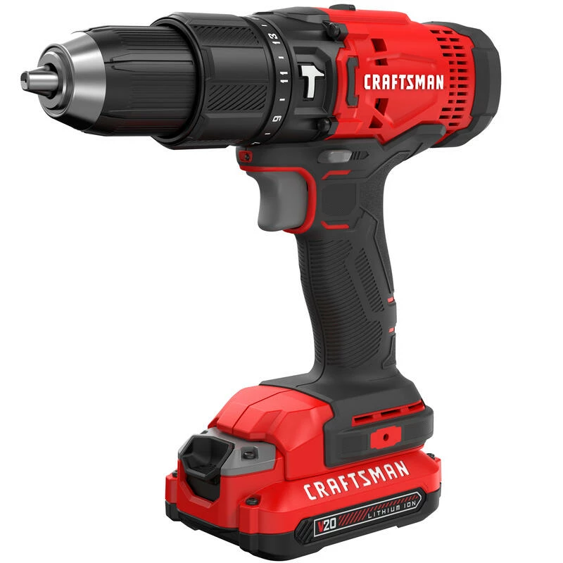 New ๐ Coupon โจ Craftsman 20 V 1/2 in. Brushed Cordless ๐จ Hammer Drill Kit (Battery & Charger) ๐ ๐