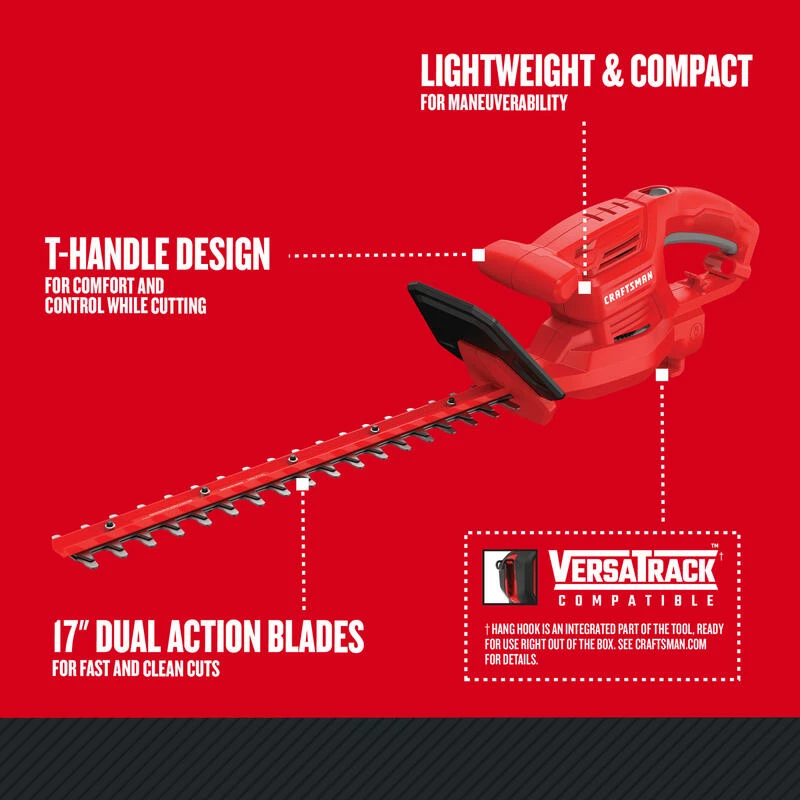 Deals ๐ Cheapest โญ Craftsman CMEHT150 17 in. Electric Hedge Trimmer ๐ ๐ - Image 3