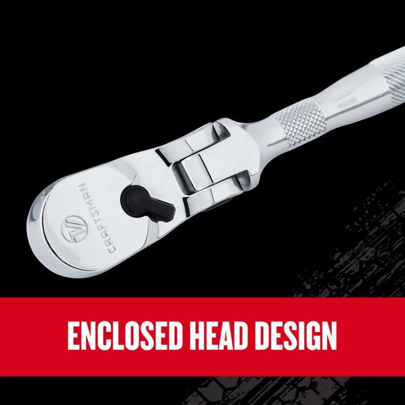 Best Pirce 👍 Wholesale ⌛ Craftsman V-Series 1/2, 1/4 and 3/8 in. drive Flex Head Ratchet Set 🔔 ⌛ - Image 4