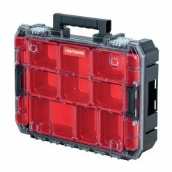 Buy 🎁 Brand new 👏 Craftsman VERSASTACK 17.25 in. W X 4 in. H Storage Organizer Plastic 10 compartments Black/Red 🤩 ✨