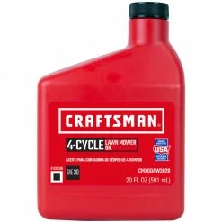 New 🎁 Budget 😀 Craftsman SAE 30 4-Cycle Lawn Mower Motor Oil 20 oz 1 pk 🌟 😀