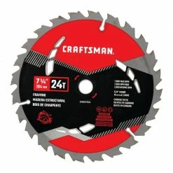 Wholesale 👏 Best deal 🎁 Craftsman 7-1/4 in. D X 5/8 in. High Performance Carbide Circular Saw Blade 24 teeth 1 pk 👏 💯
