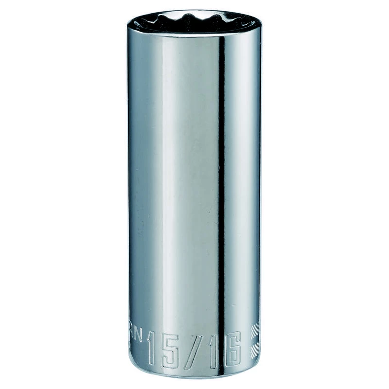 Best Sale 🥰 Wholesale ✨ Craftsman 15/16 in. X 1/2 in. drive SAE 12 Point Deep Deep Socket 1 pc 🛒 ⭐