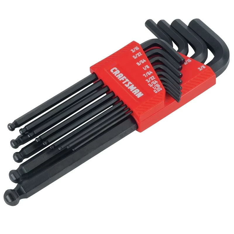 Brand new ๐ Coupon โค๏ธ Craftsman Assorted SAE Long Arm Ball End Hex Key Set 13 pc โ๏ธ ๐ - Image 2