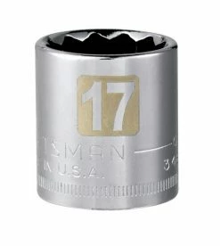 Best reviews of ✔️ Wholesale ⭐ Craftsman 17 mm X 3/8 in. drive Metric 12 Point Standard Socket 1 pc ❤️ 🥰