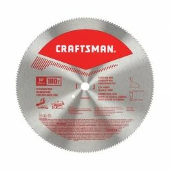 Discount 👍 New 🎁 Craftsman 10 in. D X 5/8 in. Steel Circular Saw Blade 180 teeth 1 pc ✔️ 🎉