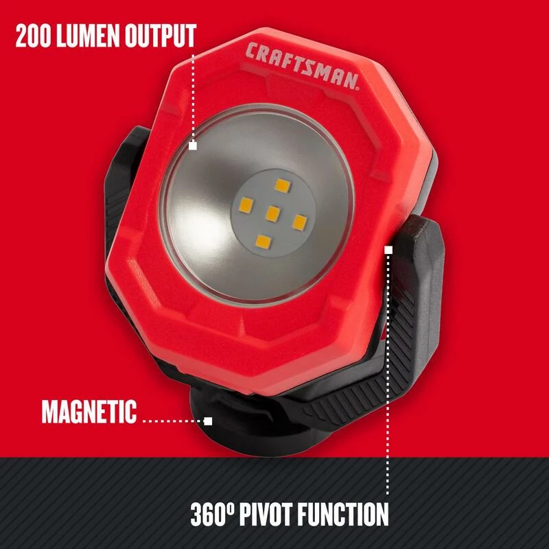 Hot Sale ๐ฏ Brand new ๐ Craftsman 200 lm LED Battery Magnetic Pivot Light ๐ฏ ๐งจ - Image 2