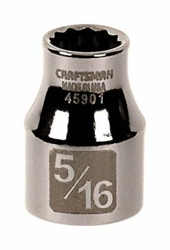 Brand new 🛒 Best reviews of 🤩 Craftsman 5/16 in. X 3/8 in. drive SAE 12 Point Standard Socket 1 pc ⌛ 😍