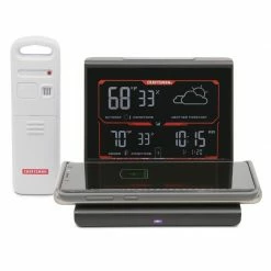 Best reviews of ✔️ Brand new 🛒 Craftsman Instant Read Digital Weather Forecaster w/ Charging Pad 🔔 🌟