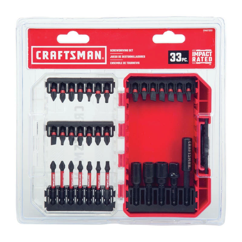Best deal 🥰 New 🔔 Craftsman Impact Rated Driver Bit Set Black Oxide 33 pc 😍 ⌛