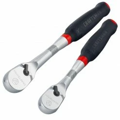 Promo ✨ Best Pirce 💯 Craftsman V-Series 3/8 and 1/2 in. drive Comfort Grip Ratchet Set 96 teeth 🛒 😀