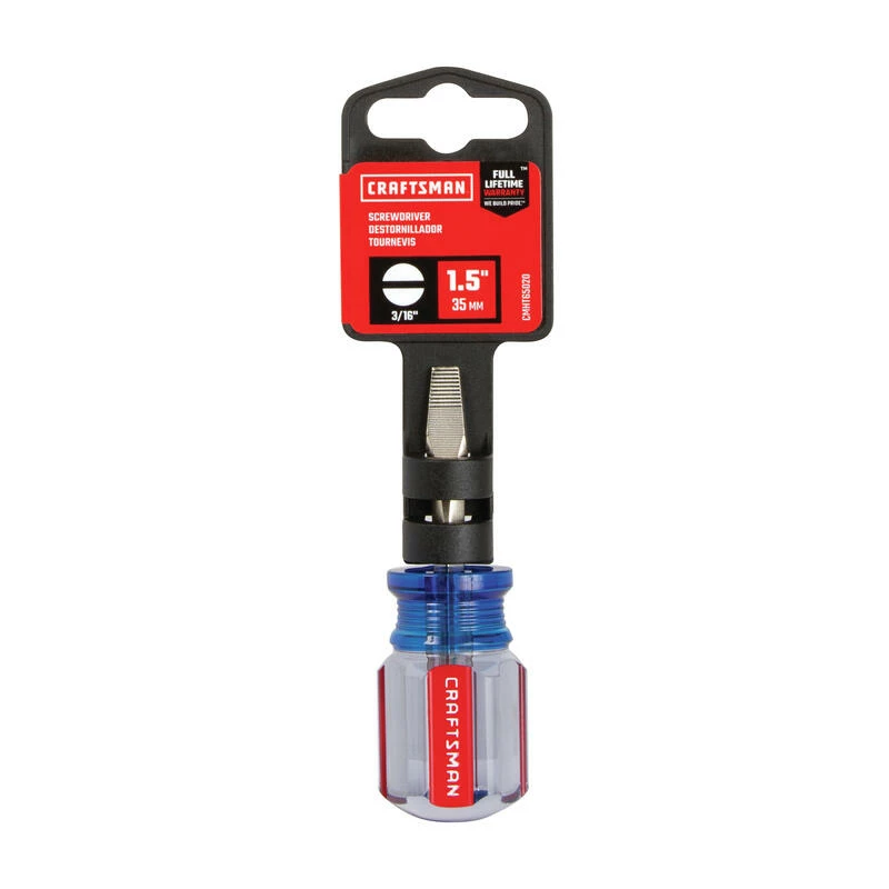 Coupon ๐ฅฐ New โจ Craftsman 3/16 in. X 1-1/2 in. L Slotted Screwdriver 1 pc ๐ ๐ - Image 3
