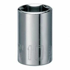 New ๐งจ Buy ๐ Craftsman 10 mm X 1/4 in. drive Metric 6 Point Standard Shallow Socket 1 pc ๐งจ ๐